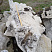 Kamenclub.ru: Выветренный известняк со мхом фр. 100-500 мм.  купить в Таганроге известняк серый белый зеленый валун известняковый крупный 10000 руб/т   фото КАМЕНЬ КЛУБ